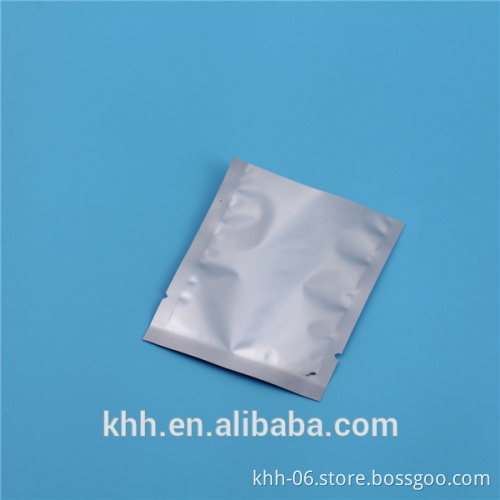 Customize 3 side seal aluminium foil pouch with tear notch